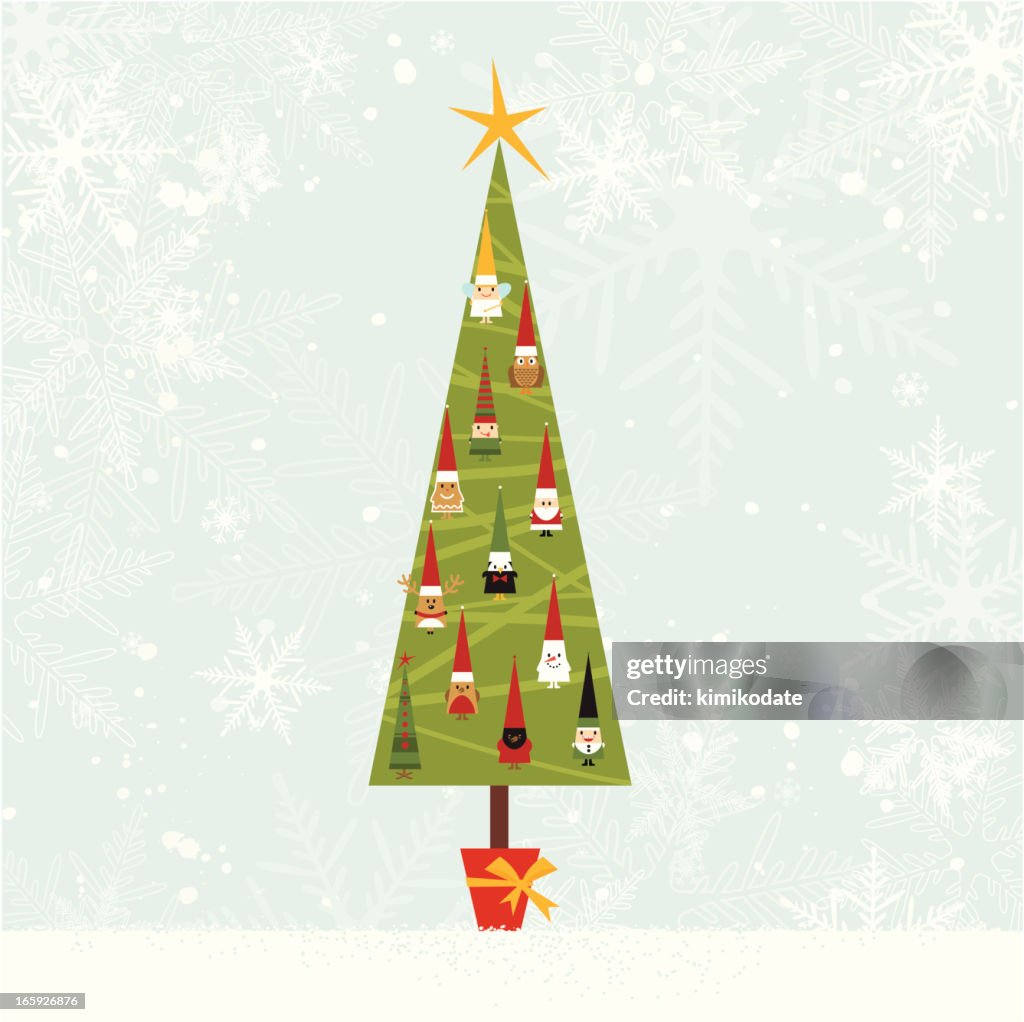 Christmas tree with ornament