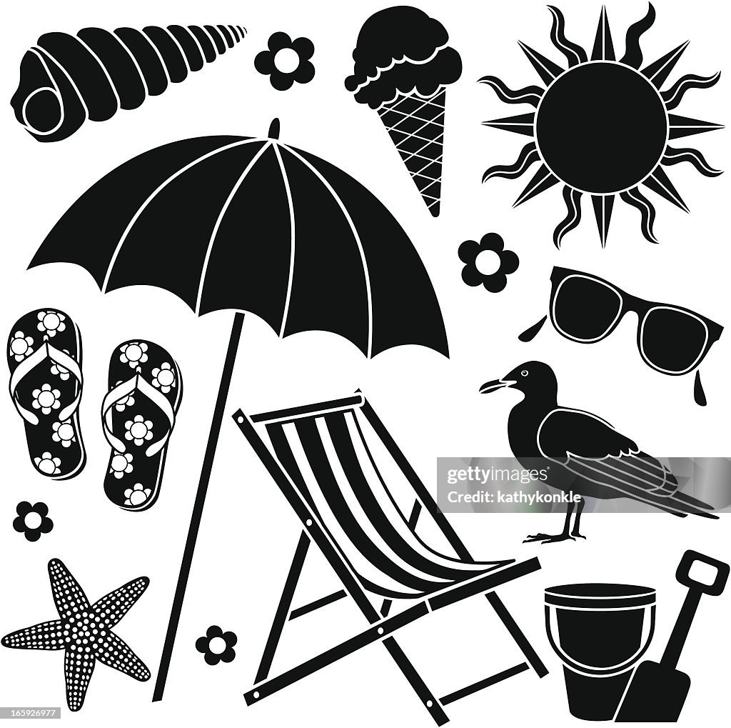 Iconos de playa