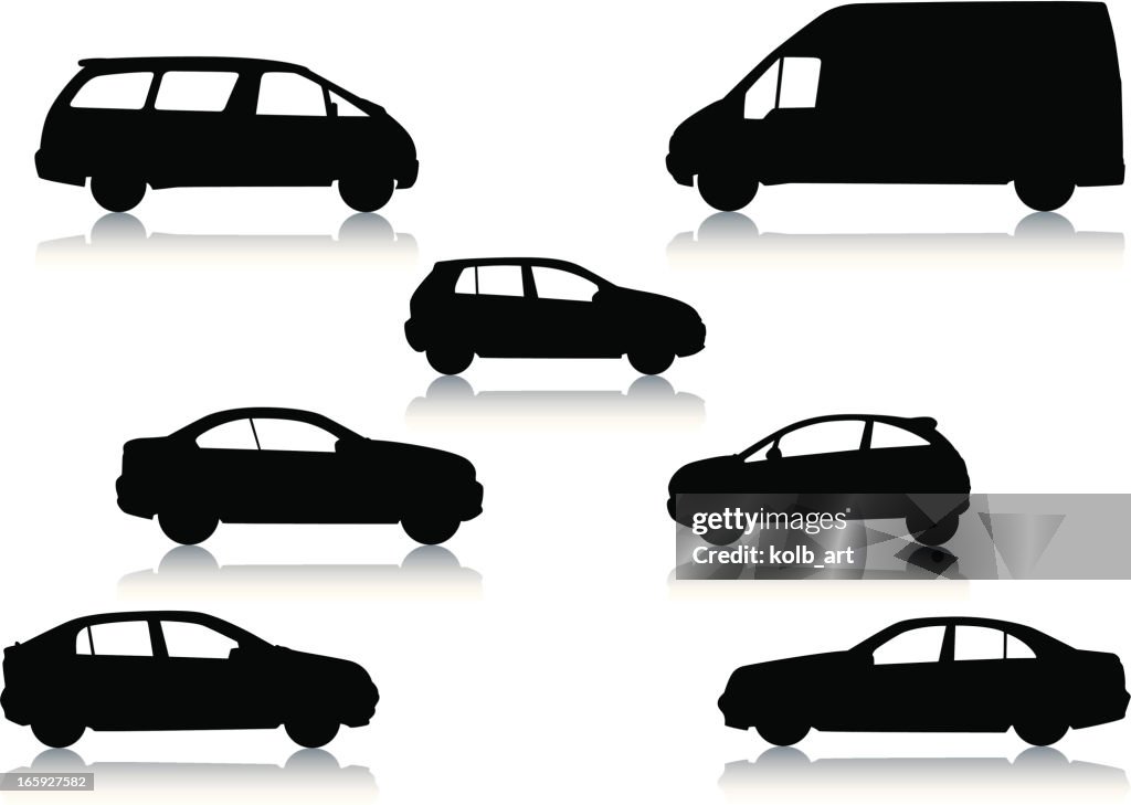 Car silhouettes