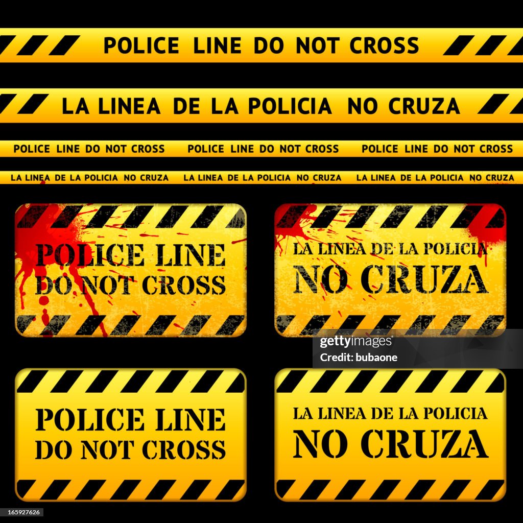 Crime cena fita da polícia
