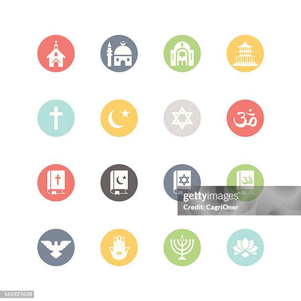 ilustrações de stock, clip art, desenhos animados e ícones de religião ícones: estilo minimalista - sinagoga