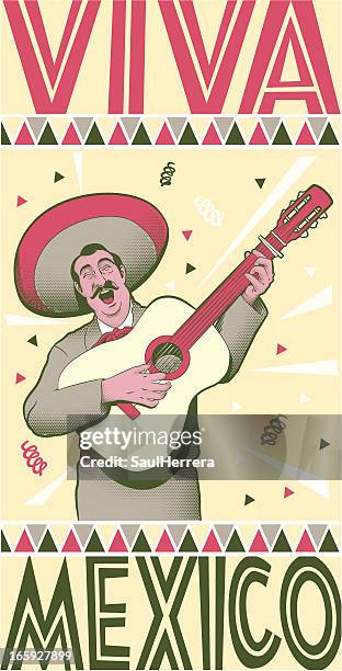 ilustraciones, imágenes clip art, dibujos animados e iconos de stock de viva méxico - viva méxico