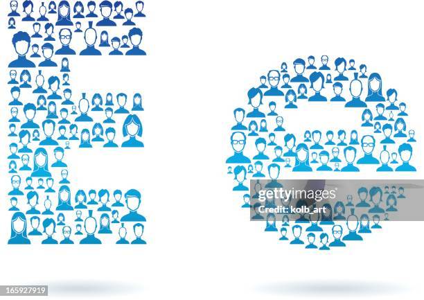 identity e - abstract letter e stock illustrations