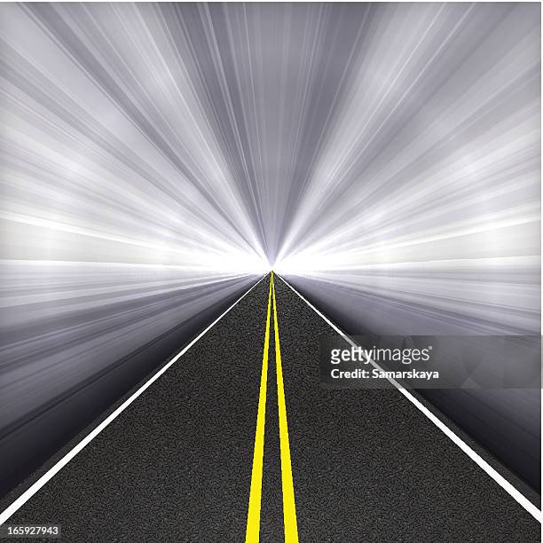 tunnel highway - city street blurred stock illustrations