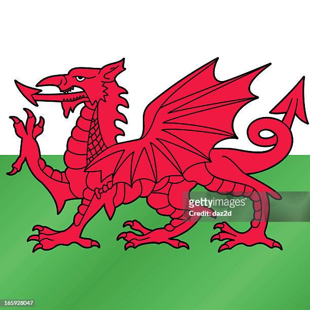 ilustrações de stock, clip art, desenhos animados e ícones de dragão vermelho do país de gales - país de gales