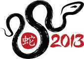 Year of the Snake 2013 calligraphy