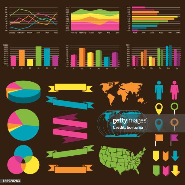 infographic elements - venn diagram stock illustrations