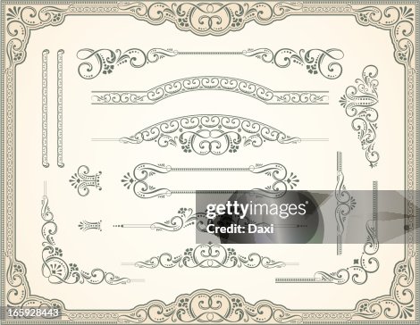 Victorian Style and Scroll Set Victorian Style and Scroll Set