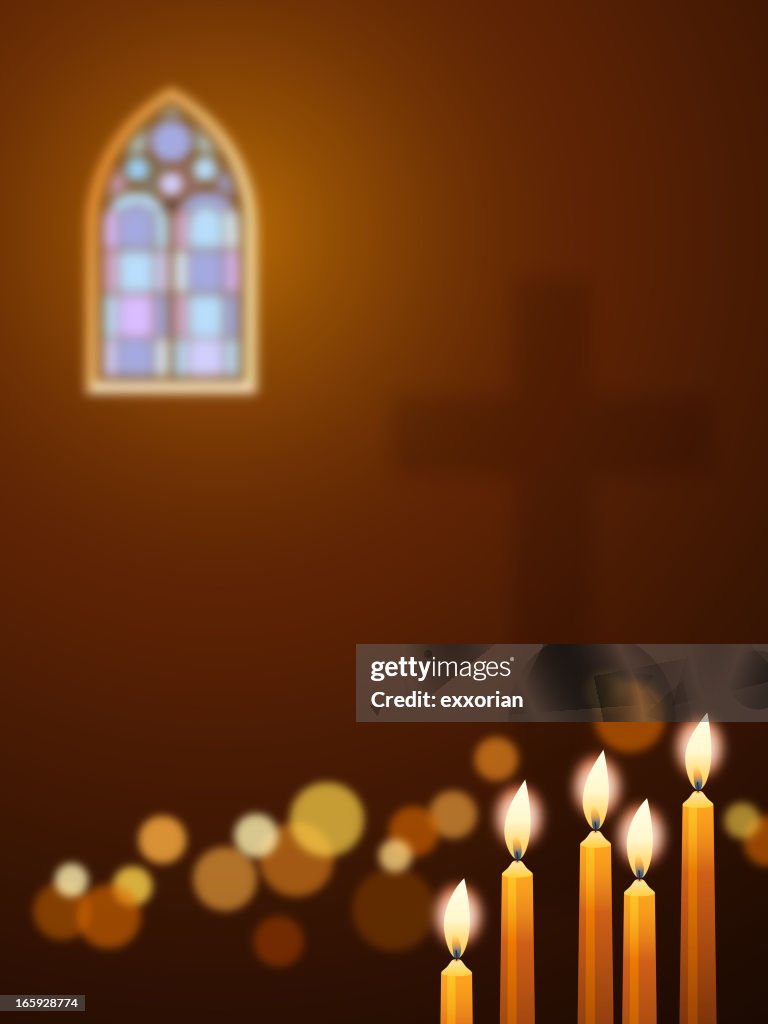 Candele in chiesa