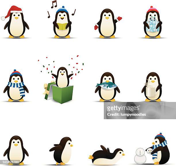 pinguin-symbole - pinguin stock-grafiken, -clipart, -cartoons und -symbole