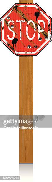 Sign Posts Opsd 112 Stop Sign Post Vector High Res Illustrations - Getty Images