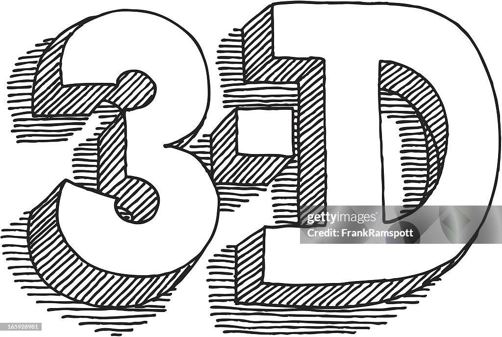 Lettering 3d Drawing High-Res Vector Graphic - Getty Images