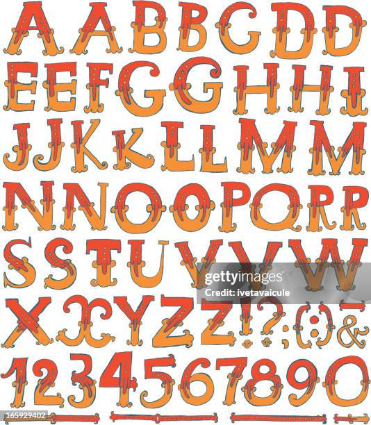 circus theme lettering - r number stock illustrations