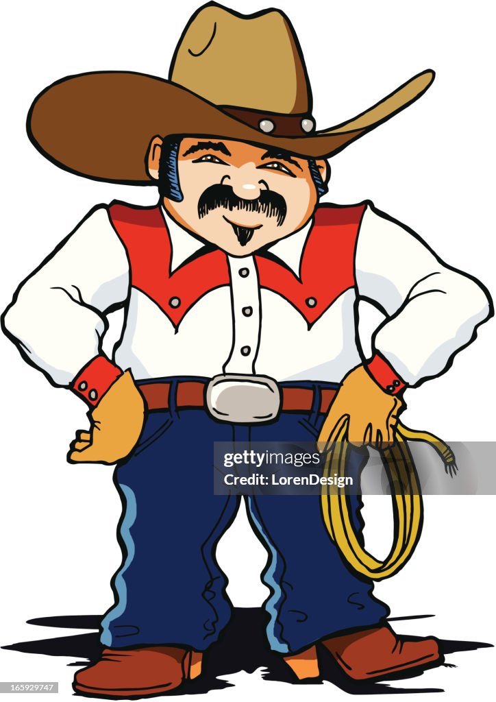 Short cartoon cowboy