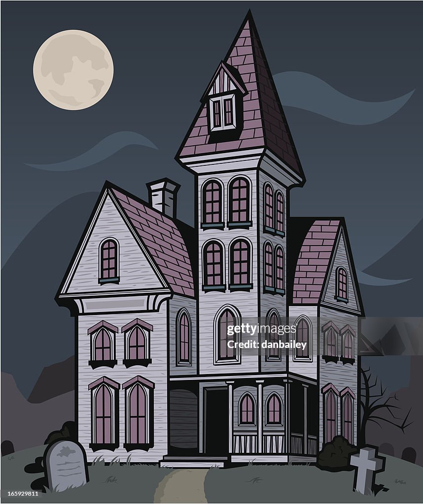 Haunted House High-Res Vector Graphic - Getty Images