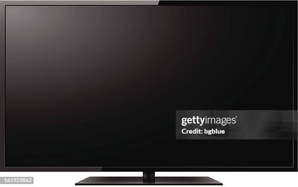 lcd-fernseher - projektionswand stock-grafiken, -clipart, -cartoons und -symbole
