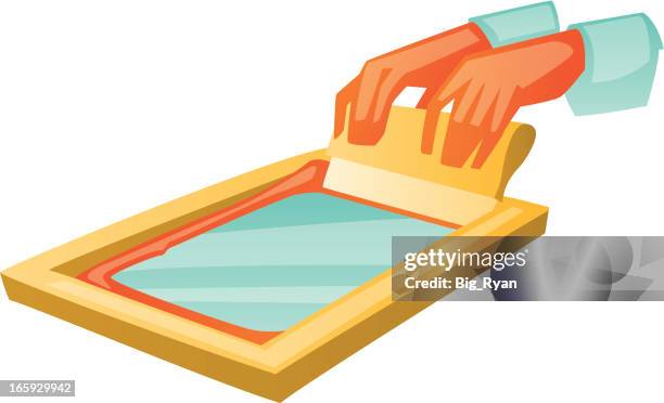 Hand Screen Ink 426 Hand Screen Printing Stock Photos, High-Res Pictures, and Images ...