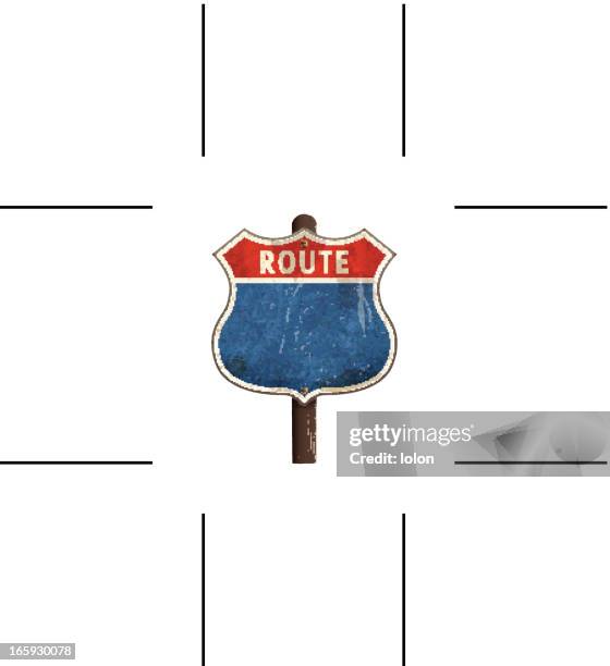 Road Reroute Sign Route Sign Blank Photos and Premium High Res Pictures - Getty Images