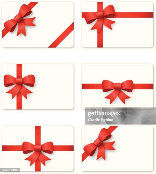 illustrations, cliparts, dessins animés et icônes de carte-cadeau - noeud cadeau