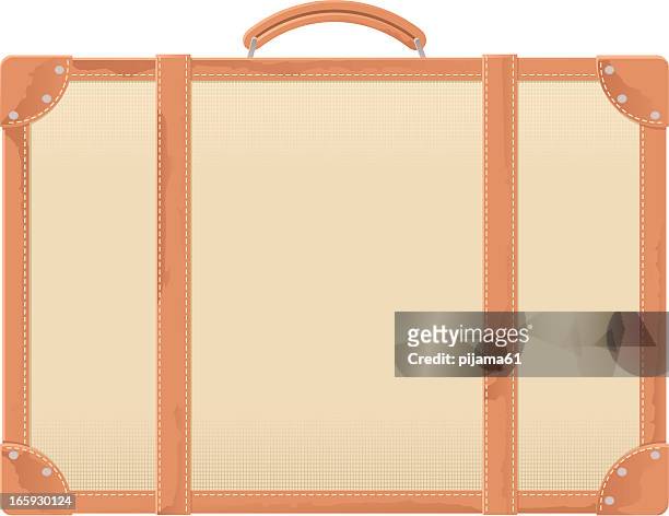 suitcase - vintage luggage stock illustrations