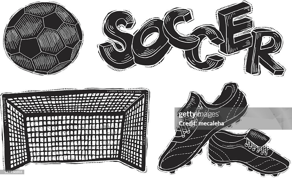 Football Vector Inverted Soccer Reverse Ink High-Res Vector Graphic - Getty Images