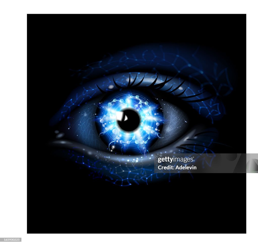 Lightining Blaue Auge