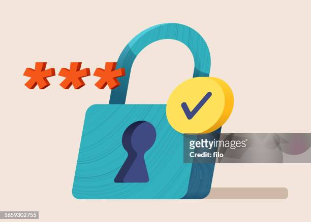 security password lock - lockout stock illustrations