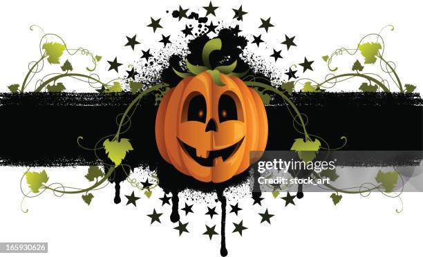 halloween pumpkin - smiley face background stock illustrations