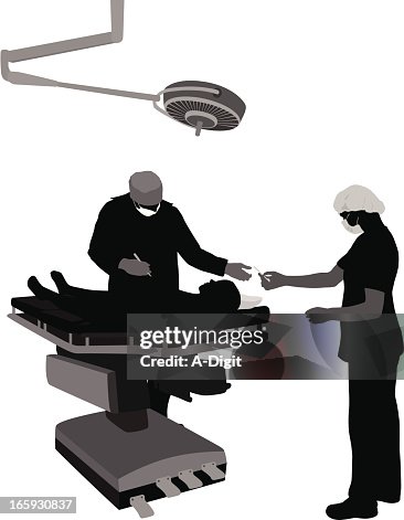 Surgical Vector Silhouette Surgical Vector Silhouette