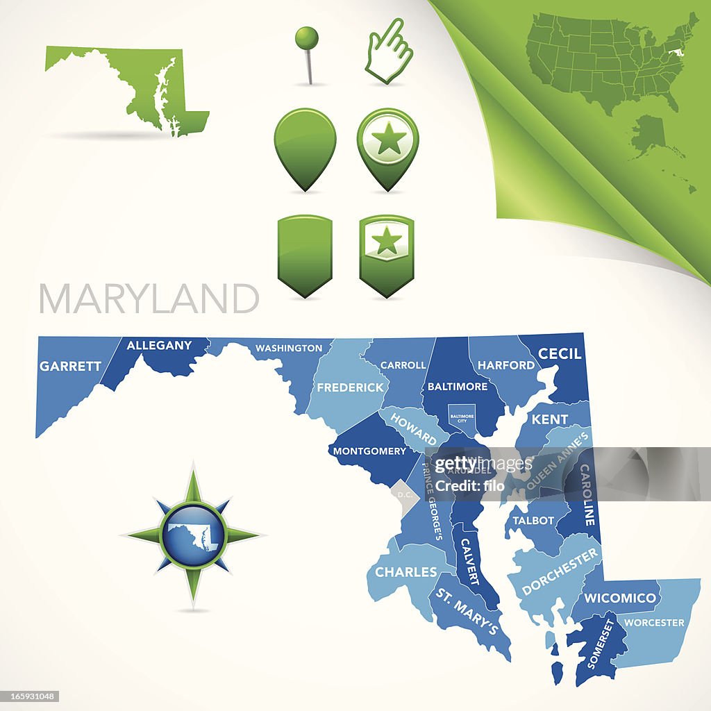 Maryland County Map