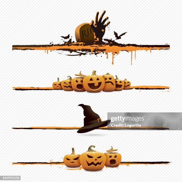 halloween design-elemente - hexenhut stock-grafiken, -clipart, -cartoons und -symbole