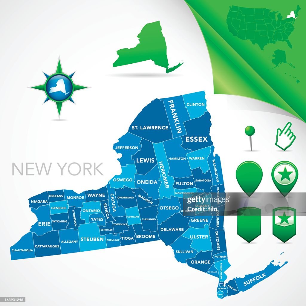 Carte du Comté de New York
