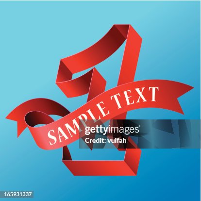 Cursive Ribbon Cursive Ribbon Bold Number 01 High-Res Vector Graphic - Getty Images