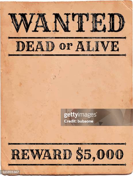 wild west wanted sign royalty free vector background - brown paper stock illustrations