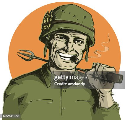 Grill Sergeant with Cigar Grill Sergeant with Cigar