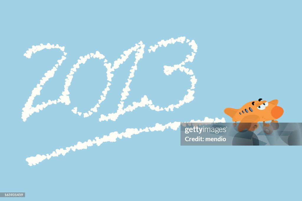 Sky sign 2013 new year