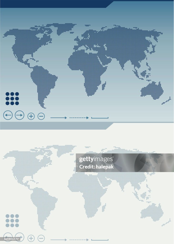 World Map Round Dotted High-Res Vector Graphic - Getty Images