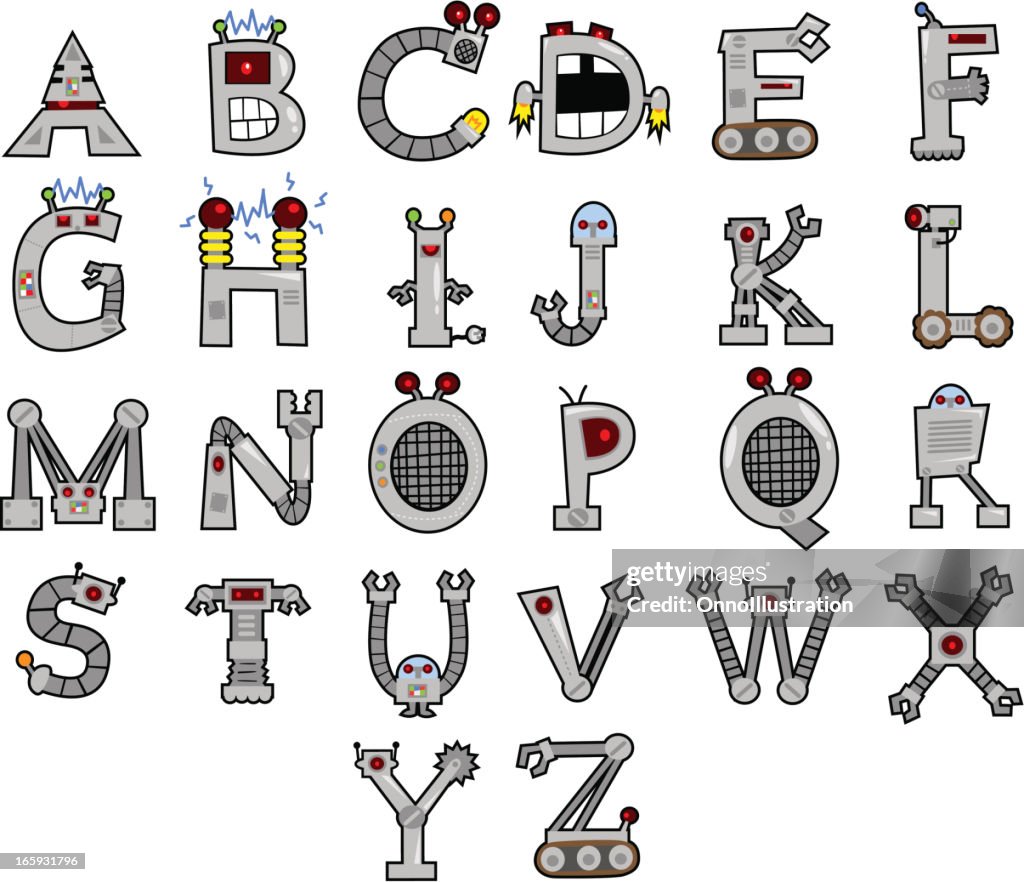 Robot Alphabet High-Res Vector Graphic - Getty Images