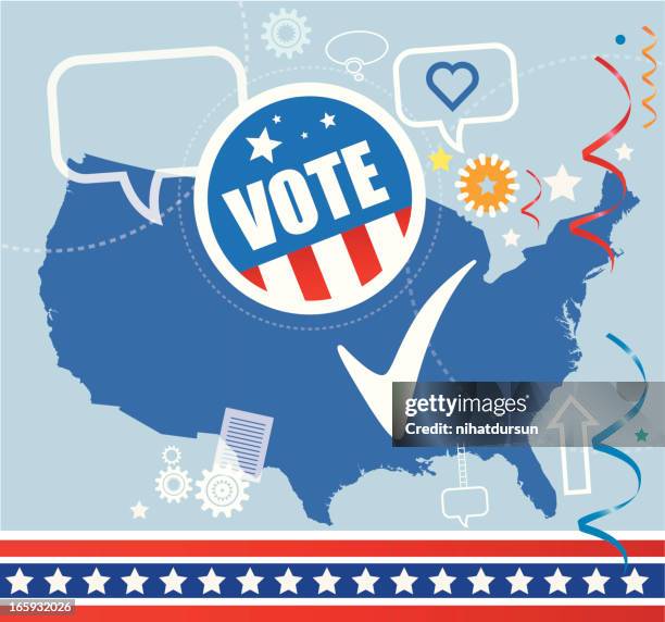american elections - united states senate stock illustrations