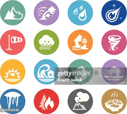 Cataclysm and Disaster / Wheelico icons Cataclysm and Disaster / Wheelico icons