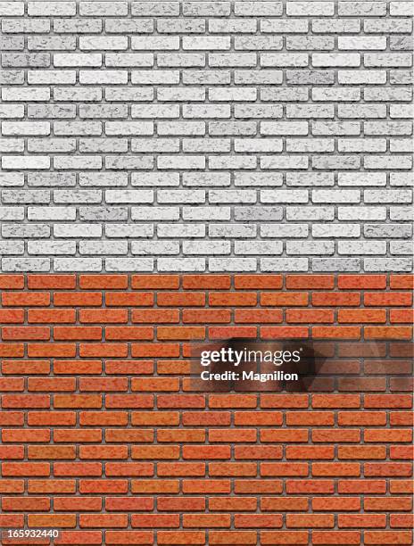 brick wall seamless pattern - stone wall stock illustrations