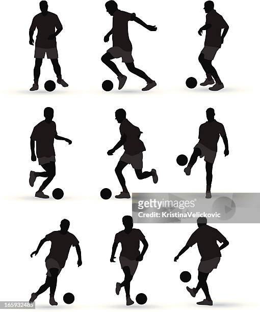 football-spieler - fußballspieler stock-grafiken, -clipart, -cartoons und -symbole