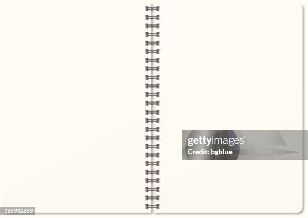 ilustrações de stock, clip art, desenhos animados e ícones de bloco em branco - bloco espiral