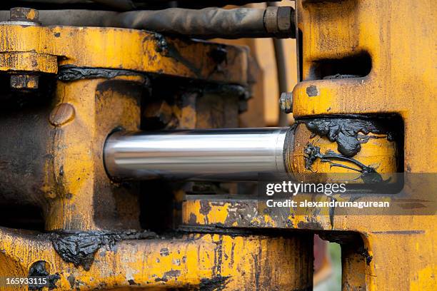 hydraulic piston - grease stock pictures, royalty-free photos & images