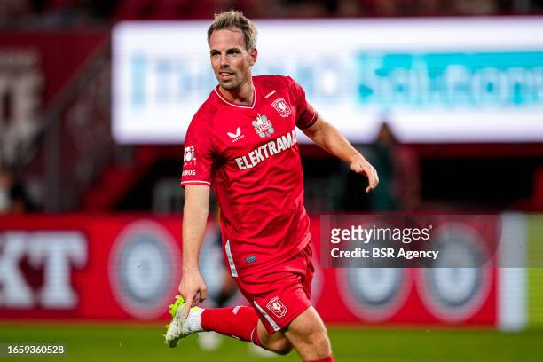 Wout Brama of FC Twente 2010 & 2011 running during the Farewell match of Wout Brama between FC Twente 2010 & 2011 and Wouts All Stars at De Grolsch...