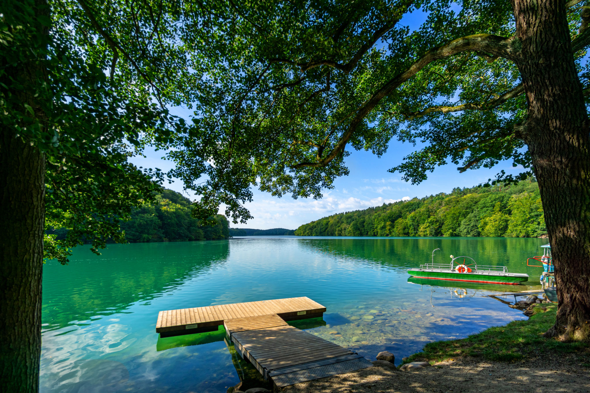Lake Schmaler Luzin at Feldberger Seenlandschaft - Mecklenburg, Germany Lake Schmaler Luzin at Feldberger Seenlandschaft - Mecklenburg, Germany