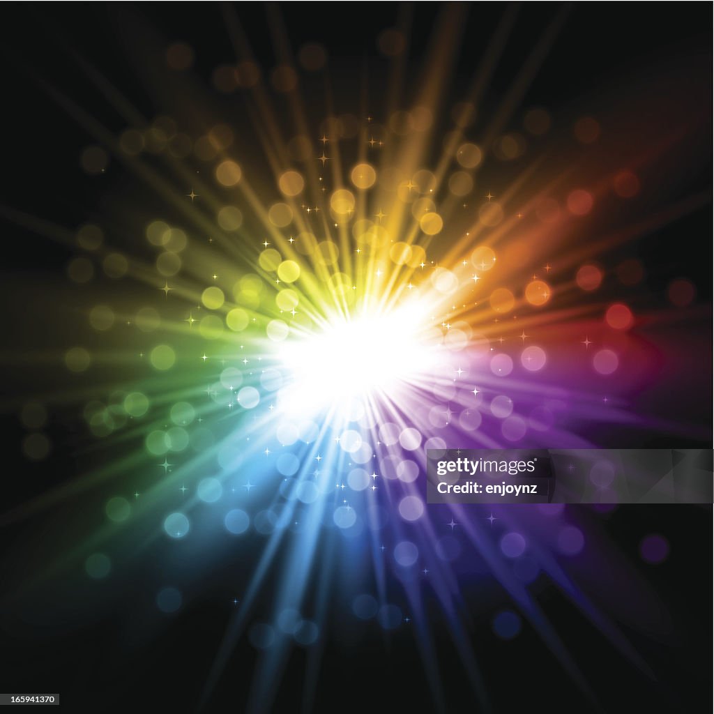 Exploding Rainbow Drawigng Exploding Rainbow Background High-Res Vector Graphic - Getty Images