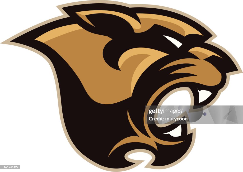 Cougar Maskottchen Kopf