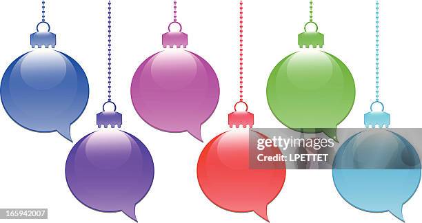 christmas speech bubble - christmas in different languages stock illustrations