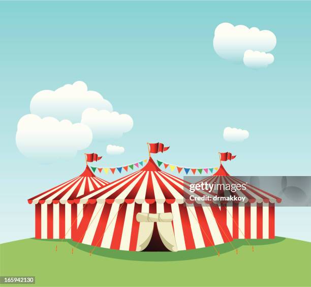 circus tent - circus tent stock illustrations